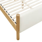 Modway - Maven Taille reine Boucle Tapis Lit de plateforme, Feather Oak-7