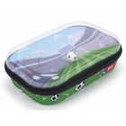 ZIPIT - Étui à crayons avec dessus transparent, thème soccer, trousse grande capacité pour garçons-Étui ludique à dessus transparent : cet étui à crayons sur le thème du soccer est doté d’un couvercle transparent avec un motif de terrain et d’un mini ballon intégré qui bouge à l’intérieur, ajoutant une touche interactive tout en gardant le contenu visible.