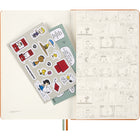 Moleskine - 2026 Peanuts Snoopy édition limitée 12 mois couverture rigide agenda semainier - 5 po x 8.25 po - orange cadmium-Papier Sans Acide Couleur Ivoire (70 G/M2)