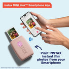 Fujifilm - Imprimante pour téléphone intelligent Instax Mini Link 3 - Blanc argile-Boîtier compact et léger au magnifique fini texturé