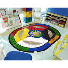 Joy Carpets - Enseignements traditionnels tapis - 5'4" x 7'8" ovale - Multicolore-La protection du sol et des taches de StainSmart nettoie facilement en utilisant uniquement du savon et de l'eau