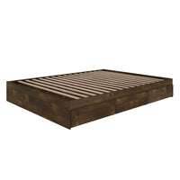 Nexera - Lit double 3 tiroirs, Truffe-3 tiroirs montés sur des glissières métalliques peuvent être installés à gauche ou à droite du lit, à votre convenance
