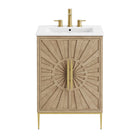 Modway - Awaken 24" Vanette de salle de bain - Chêne Blanc-7