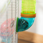 PawHut - Cage pour hamster 31 po L avec système de tubes tunnels - Noir-Dimensions totales (sans tube et bouteille d'eau) : 31 po L x 18 po l x 23,5 po H