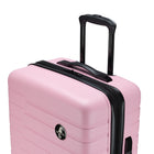 Atlantic - Riptide Abs 28 po Spinner extensible - Parfait Rose-Tirettes de fermeture à glissière verrouillables sur le compartiment principal pour plus de sécurité