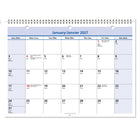 AT-A-GLANCE – Calendrier mural/de bureau mensuel QuickNotes 2027 – 8 po H x 11 po l – bilingue-12 mois : janvier 2027 à decembre 2027