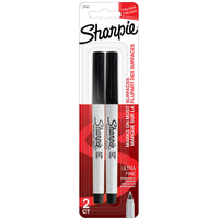 Sharpie - Marqueur permanent - Pointe ultra fine - Noir - paquet de 2-Code de produit Supreme : 37161PP