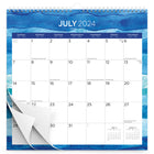 BrownTrout - 2024-2025 Plato Académique Courants Marins Carré pour Bureau Stickers - 30.5 x 30.5 cm-Design Élégant - Profitez chaque mois d'un design élégant et professionnel