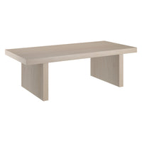 Hudson&Canal - Table basse rectangulaire Soren (122 cm de largeur) - Blanc aulne-Un design contemporain moderne pour votre salon, votre bureau et plus encore