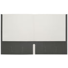 Staples - Porte-document à deux pochettes - format lettre - noir-Peut contenir jusqu'à 100 feuilles de papier de format lettre (50 par pochette)