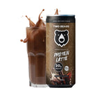 Two Bears - Double Chocolate Latte Porteine - 250 mL - Paquet de 12-Zéro sucre raffiné : Naturellement sucré , plein de saveur, sans le choc du sucre