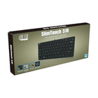 Adesso - 510HB Clavier USB Mini avec Hub USB intégré - noir-Design mince pour économiser de l’espace sur le bureau
