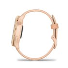 Garmin - vivoactive 6, Rose métallisé avec bracelet Rose métallisé-NOTIFICATIONS ET SMS INTELLIGENTS - Recevez des e-mails, des SMS et des alertes sur votre montre lorsqu'elle est jumelée à votre iPhone ou smartphone Android. Avec un téléphone Android, répondez aux SMS avec le clavier intégré et visualisez les photos qui vous sont envoyées directement depuis l'écran de votre montre.