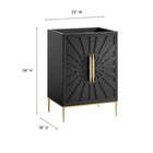 Modway - Awaken 24" Armoire à coiffeuse de salle de bain - Noir-8