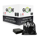 Globe Commercial - Sacs poubelle pour boîtes de conserve Xstrong - 89 cm x 127 cm - Noirs - Paquet de 100-Le dessus ouvert peut être attaché facilement