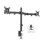 ShoppingAll - Support de bureau pour double écran LCD LED avec 2 options de montage - Noir-Peut accueillir deux moniteurs 13"-32" avec des trous de montage VESA de 75mm x75mm ou 100mm x 100mm, supporte un poids jusqu'à 17,6lb/8kg.