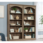 Sauder - Bibliothèque Arch à 5 étagères - Chêne salé-Conception modulaire: Plusieurs unités peuvent être placées côte à côte créant un mur de bibliothèque pour plus de rangement