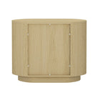 Manhattan Comfort - Table de nuit moderne Olivia 67 cm, chêne naturel et or-Assemblage à domicile requis Tout le matériel inclus