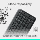 Logitech - K250 clavier sans fil compact -  Graphite-Autonomie sans faille: bénéficiez de 12 mois d’utilisation quotidienne avant de changer les piles (1).	