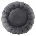 Modway - Celebrate Chenal Touffé Performance Velvet Ottoman - Gris-Glissements au pied sans marquer