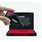 Trodat - Encre de luxe pour tampon encreur 7011 - flacon de 28 ml - rouge-Résistante à la dégradation  