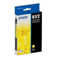 Epson - Cartouche d'encre DURABrite Ultra T852 - capacité standard - Jaune-Le système d’impression Epson est particulièrement conçu pour être utilisé avec les encres d’origine Epson. L’utilisation d’encres non authentiques peut entraîner des dommages qui ne sont pas couverts par la garantie limitée de l’imprimante