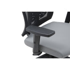 Brassex - Milos Chaise de bureau - grise/noire-Fabriqué en métal et en bois d’ingénierie pour une structure robuste et résistante