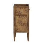 Modway - Elysian 18" Armoire de toilette de salle de bain (lavabo non inclus) - Brown-Bassin d’évier et installations non inclus
