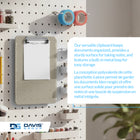 Davis Group - Planchettes à pince transparentes, format lettre, 9 po l x 12 po H – Fumée - 6 par paquet-Les planchettes sont munies d’une pince en métal solide