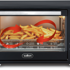 Salton - four grille pain numérique avec friture à air NuRetro - noir minuit-Grande capacité de 25l (26 pte) — peut accommoder une pizza de 12 po ou 6 tranches de pain. idéale pour les repas familiaux, les collations et les réceptions.