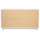 Manhattan Comfort - Granville commode moderne double large 55,04" - blanc-17,72 po L x 55,04 po l x 31,73 po H