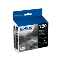 Epson - Cartouches d'encre DURABrite Ultra 220 - Capacité standard - Noir - Pack de 2-Qualité photo supérieure à celle des photos de labo