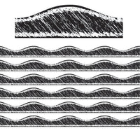 Ashley Productions - Bordure magnétique - Craie noire pour gribouillage - 12 pi/paquet - Paquet de 6-Idéal pour décorer votre salle de classe ou votre maison