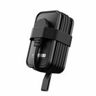 Uncaged Ergonomics - Chargeur de voyage ergonomique sans cage - 4 AC - 2 USB - 1 USB-C - Noir-2 ports USB-A.
