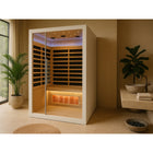 iComfort - Sauna infrarouge 2 personnes - 119 cm (l) x 104 cm (p) - Blanc-Panneau de commande DEL numérique facile à utiliser
