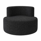 Exform - Canapé une place Aubrey - Noir-Type de produit : Canapé incurvé, canapé demi-lune, siège minimaliste monoplace