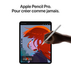 Apple - iPad Pro 11 po, Écran Ultra Retina XDR, Wi-Fi, puce M5, 256 Go, Noir infini-iPad Pro est doté d’une caméra paysage Center Stage 12 Mpx à l’avant et d’une caméra grand-angle 12 Mpx avec flash True Tone adaptatif. Quatre micros de qualité studio et un système à quatre haut-parleurs offrent un son riche