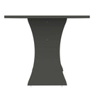 Manhattan Comfort - Table à manger Coney 135 cm style mid-century moderne - Gris-Silhouette incurvée élégante et unique pour rehausser n’importe quelle salle à manger