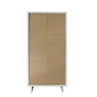 Manhattan Comfort - Granville commode moderne haute et étroite 23,62" - blanc-Garantie limitée du fabricant de 30 jours