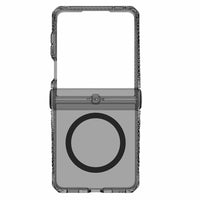 ITSKINS - Étui Hybrid_R Hinge Clear avec Magnets pour Samsung Galaxy Z Flip8 - Fumée-Cache-charnière amovible