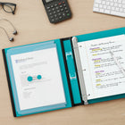 Staples - Reliure Better Binder, 1 1/2 po, sarcelle-Les anneaux en D se ferment solidement, permettant aux pages de se tourner facilement