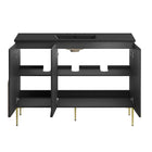 Modway - Alchemist 48" Vanité de salle de bain à un seul lavabo - Noir noir-Assemblée requise