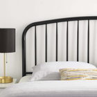 Modway - Nova Métal Tête de lit complète - Noir-Hauteur ajustable