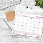 Brownline - 2026 Calendrier mensuel - 11 po x 8-1/2 po - Anglais-Sections pour notes sur chaque page  