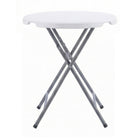 TygerClaw - Table pliante ronde antidérapante durable 32"-Le design pliable compact permet un rangement facile dans des espaces étroits de 2,6 pouces