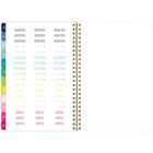 AT-A-GLANCE - Agenda hebdomadaire/mensuel bande joyeuse Emily Ley Simplified 2026 - 8 1/2 po H x 5 3/8 po l - multicoloure - bilingue-La reliure à double spirale dorée résiste aux accrocs et reste à plat pour une utilisation facile