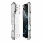 Itskins - Étui Hybrid_R MagSafe pour iPhone 17 Pro Max - Transparent-Optimisé pour le bouton de contrôle de la caméra