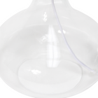 JAC Styles - Lampe de table ryley raindrop de 13,75 pouces - verre transparent avec abat-jour blanc-Éclairage personnalisable - La lampe est inscrite ETL pour un usage quotidien fiable. Une douille à base moyenne vous permet de choisir des ampoules compatibles pour personnaliser la luminosité et l’ambiance.