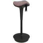 Vinsetto - Tabouret oscillant pivotant sans dossier - brun-Le design sans dossier favorise une assise active et une posture correcte, sollicitant les muscles du tronc pour un dos plus sain