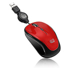 Adesso - iMouse S8R - Souris filaire RGB USB - rouge-Souris RGB filaire USB avec câble rétractable